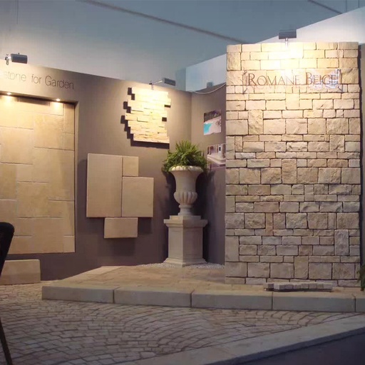 [136908070] Gạch ốp tường đá vôi 3D giả cổ ngoài trời Việt Nam