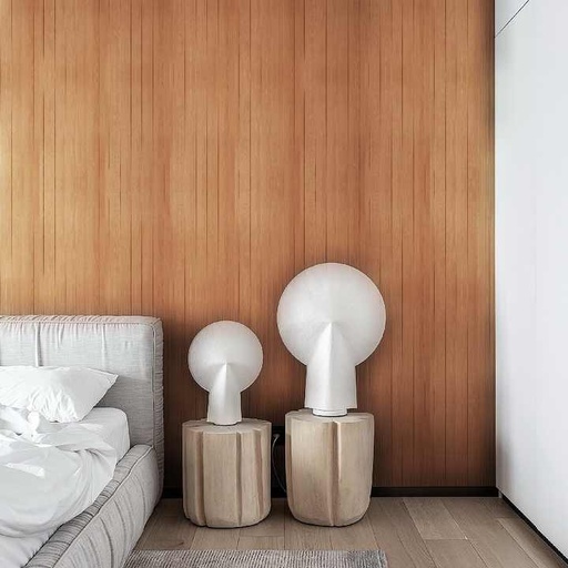 [106791164459] Ốp tường bằng đá mềm dẻo vân gỗ, phong cách MCM