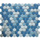 Gạch hồ bơi gốm sứ xanh hiện đại, cỡ 300x300mm, cung cấp từ nhà máy