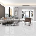 Gạch lát nền sứ mài bóng men tự nhiên thiết kế hiện đại 800x800 phòng ăn kiểu Carrara