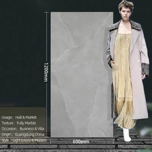 [103917012337] Gạch lát nền men sứ màu xám phong cách cổ điển Phổ Sơn