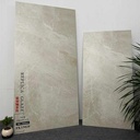 Gạch men giả đá hoa cương màu xám nhạt, bề mặt mờ, kích thước 750x1500mm & 600x1200mm