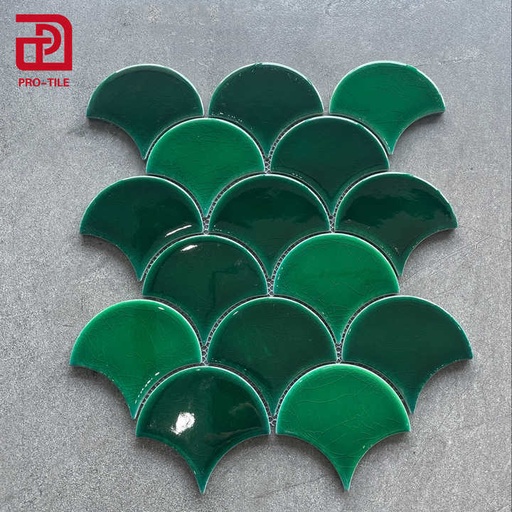 [106953577944] Gạch Mosaic Hình Quạt Sứ