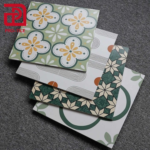 [11934888246] Gạch men hoa chống trơn mượt 40*40 cho lát sàn vườn