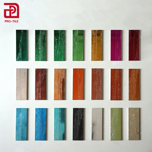 [106907338902] Bộ gạch khảm Kitkat mạ điện 50x300MM cho tường nhà tắm