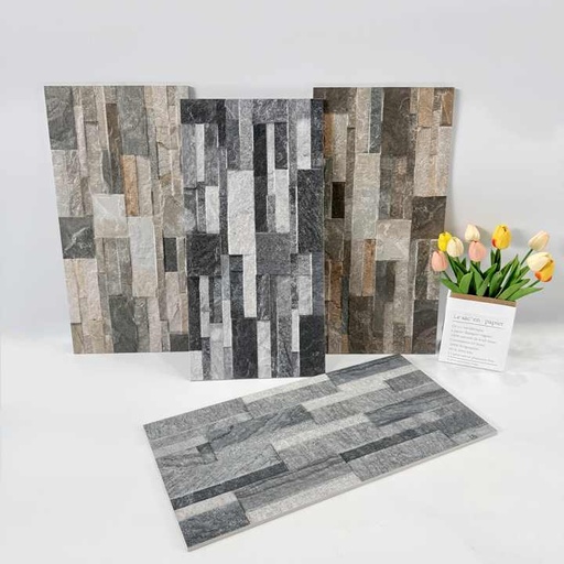 [102652382210] Gạch ốp tường ngoài ban công đá văn hóa 300x600mm 3D kiểu rustic