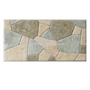 Gạch ốp tường in phun gốm thiết kế xếp đá 15x30cm