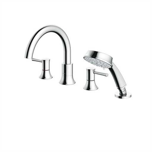 [TBS02202BA] Vòi xả bồn nóng lạnh kèm sen tắm LN (4 lỗ) TBS02202BA