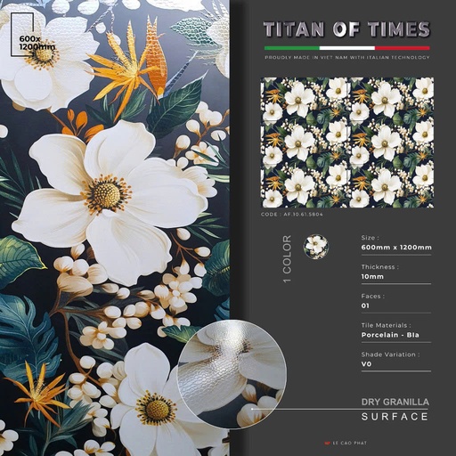 [AF.10.61.5804] Gạch 60x120 dày 10 ly Hiệu Ứng Rải Hạt cao cấp AF.10.61.5804