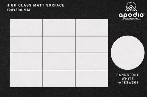 [A48SW301] GẠCH ỐP LÁT APODIO A48SW301 (Matt)