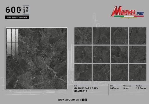 [M66MD812] Gạch ốp lát Apodio M66MD812 (Bóng)