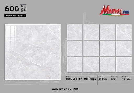 [M66HG806] Gạch ốp lát Apodio M66HG806 (Bóng)