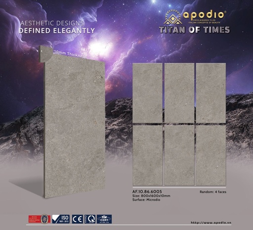 [AF.10.86.6005] Gạch ốp lát Apodio 80x160 AF.10.86.6005 (Bottega Stone)