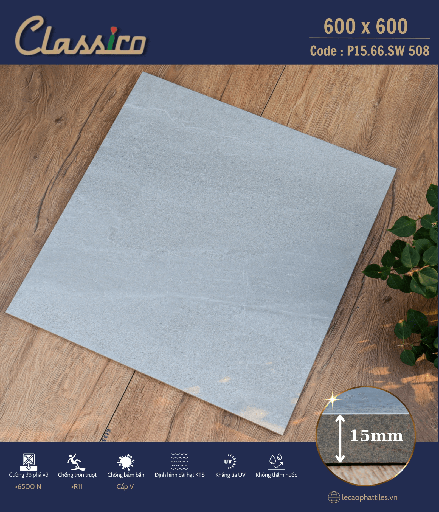 [P1566SW508] Gạch Apodio CLASSICO P1566SW508 (Mờ) (15mm)