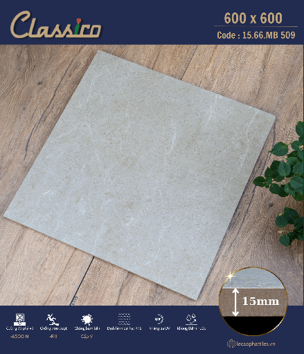 [1566MB509] Gạch ốp lát Apodio CLASSICO 1566MB509 (Matt) (15mm)