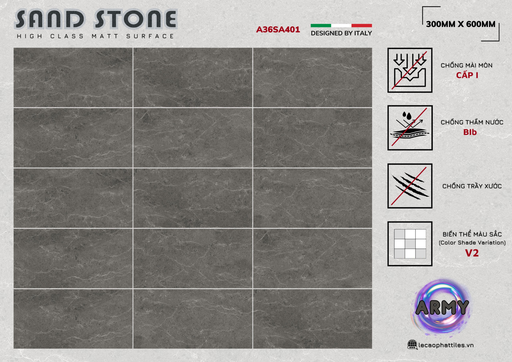 [A36SA401] Gạch ốp lát Apodio A36SA401 (Matt)