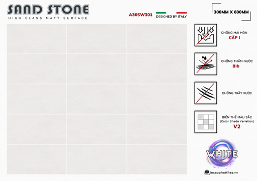 [A36SW301] Gạch ốp lát Apodio A36SW301 (Matt)
