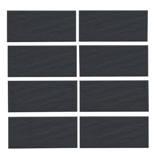 [DAISANB2B_G_18448881] Gạch thẻ ốp tường màu xám đậm bề mặt sần 45x95mm 9013