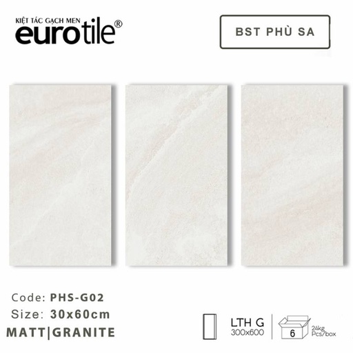 [DAISANB2B_G_70220146] Gạch ốp lát Eurotile BST Phù Sa 300*600mm PHS-G02