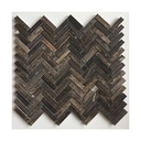 Gạch mosaic đá xương cá 255x280mm 18NS056-1248 màu nâu gỗ