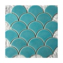 Gạch mosaic gốm hình vảy cá 300x300mm YD-Y0701 màu xanh lá cây