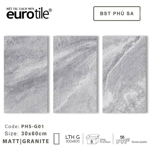 [DAISANB2B_G_11232635] Gạch ốp lát Eurotile BST Phù Sa 300*600mm PHS-G01