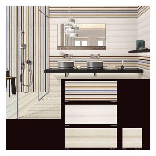[DAISANB2B_G_20779154] Gạch men bóng ốp tường phong cách châu âu 300x800m vân sọc màu sắc