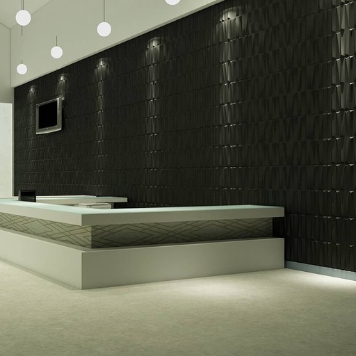 [DAISANB2B_G_21109785] Gạch 3d ốp tường trang trí chống thấm màu đen