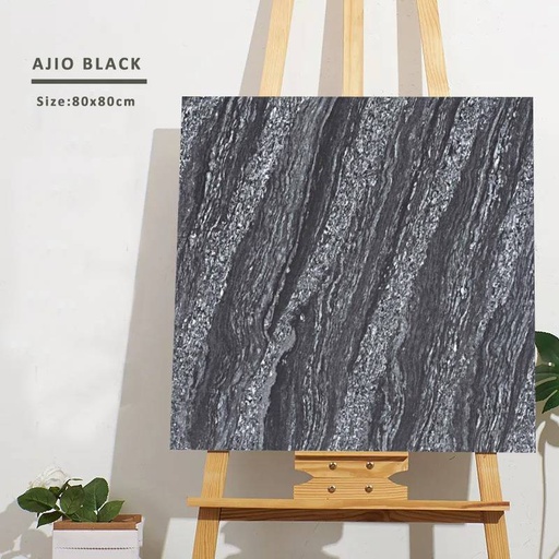 [DAISANB2B_G_18612699] Gạch lát nền Ấn Độ men bóng 800x800mm AJIO BLACK