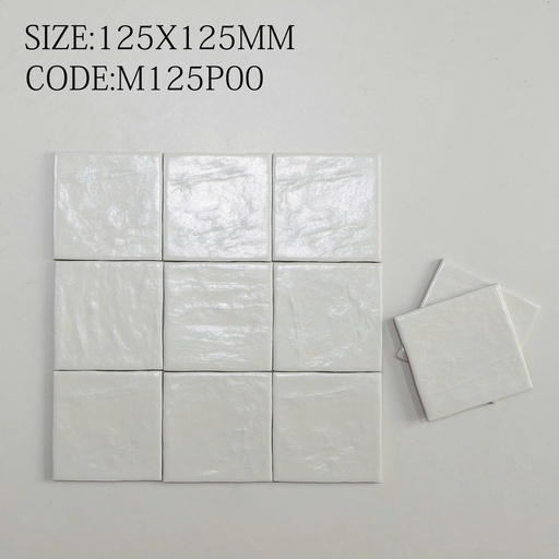 [M125P00] Gạch thẻ 125x125mm bề mặt ngọc trai cao cấp M125P00