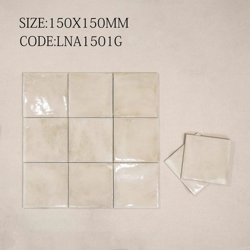 [1501G] Gạch thẻ be men bóng LAN 1501G KT 150x150mm (1h/1m/44v/17.5kg)