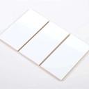 Gạch thẻ Việt Nam, Trắng bóng phẳng, KT 100x200 mm, M1200_SA, Loại 1 (1 hộp/ 50 viên/ 1m2)