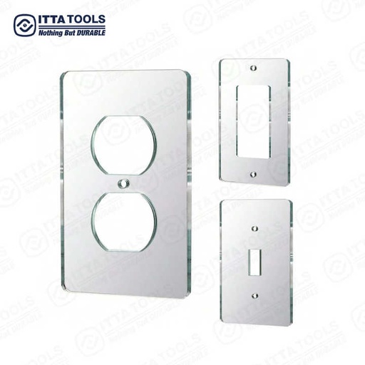 [106063906628] Bảng che công tắc đèn cấp chuyên nghiệp, màu trong suốt, thiết kế kép, gương acrylic