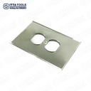 Bảng che công tắc gương chuyên nghiệp, trang trí, một cần gạt, hai lỗ cắm, chất liệu acrylic