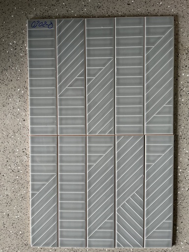 [0302-0] [0302-0] Gạch thẻ VN KT 75x300mm họa tiết xám bóng mã 0302-0