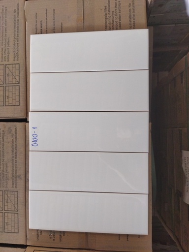 [0200-1] [0200-1] gạch thẻ 100x300mm trắng bóng phẳng mã 0200-1