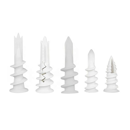 [104875836465] Móc nhựa gắn tường khô 13*40 kèm dụng cụ nylon