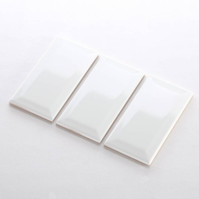 [M1200XS] Gạch thẻ trang trí trắng bóng vát 100x200mm M1200X