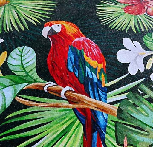 [106940934888] Tranh khảm chim xanh lam đầy màu sắc đặt làm riêng từ nhà máy