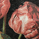 Tranh khảm đá tự nhiên thủ công Centurymosaic hoa văn hoa