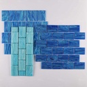 Gạch Mosaic Kính Óng Ánh Xanh Hồ Bơi Bluwhale