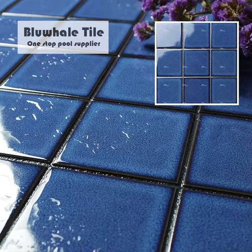 [107009099586] Gạch khảm men sứ màu xanh biển nhạt kiểu nứt đá