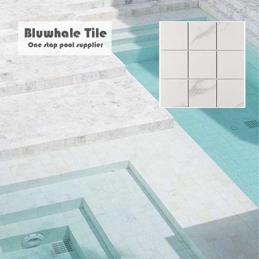 [106133288698] Gạch lát bể bơi chống trơn Bluwhale hình vuông Bali