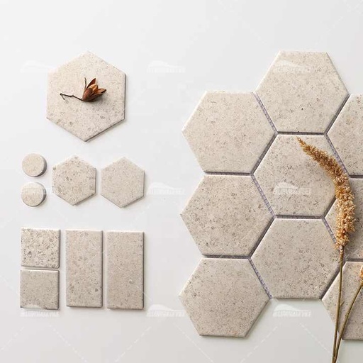 [106133455134] Gạch lát nền hình lục giác mờ in phun Bluwhale