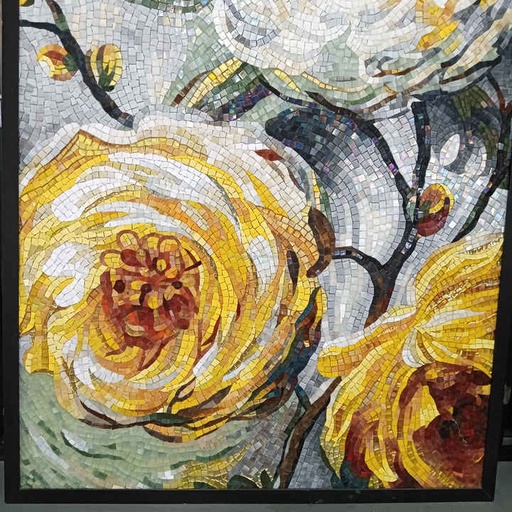 [105008606168] Tranh khảm kính nghệ thuật thủ công hiện đại sang trọng trang trí tường phòng tắm, khách sạn hoặc nhà ở