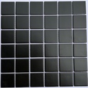 Gạch Mosaic gốm đen men mờ KT 48x48mm mã EID4810