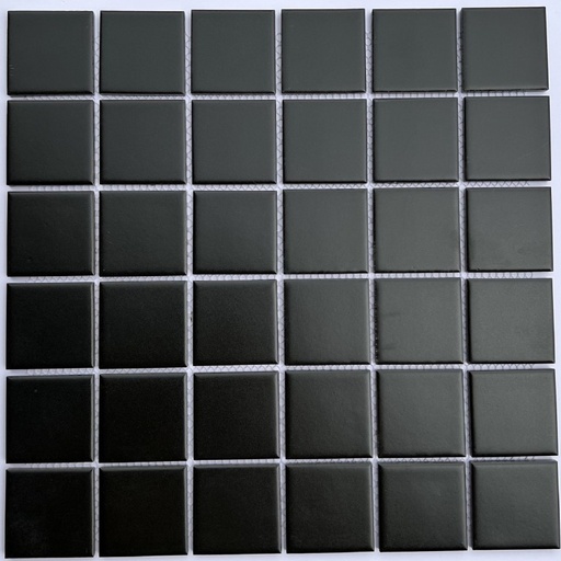[EID4810] Gạch Mosaic gốm đen men mờ KT 48x48mm mã EID4810