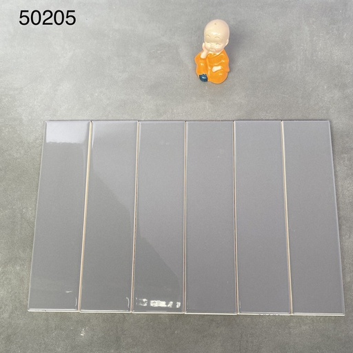 [PSTA50205] Gạch thẻ cao cấp xám đậm bóng phẳng KT 50x200mm mã PSTA50205
