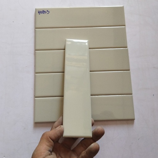 [PSTA50203] Gạch thẻ cao cấp xám ấm bóng phẳng KT 50x200mm mã PSTA50203